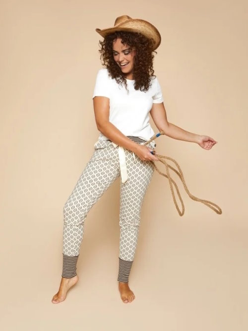 Charlie Choe T- Howdy crème sleep shirt