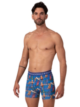 Muchachomalo Owl cobalt boxer short