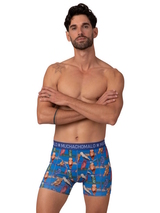 Muchachomalo Owl cobalt boxer short
