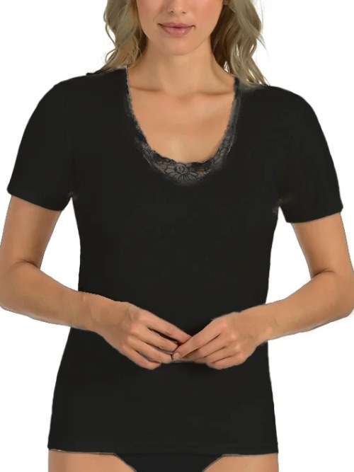 Entex Liesl black ladies thermo t-shirt