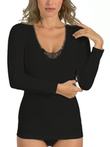 Entex Liesl black ladies thermo t-shirt