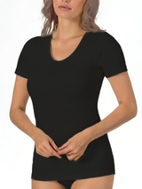 Entex Liesl black ladies thermo t-shirt