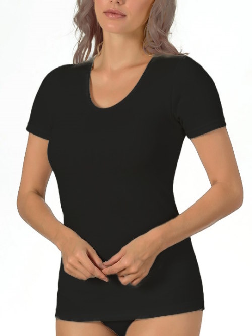 Entex Liesl black ladies thermo t-shirt
