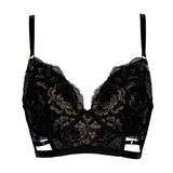 After Eden D-Cup & Up Tilde black/gold padded bra