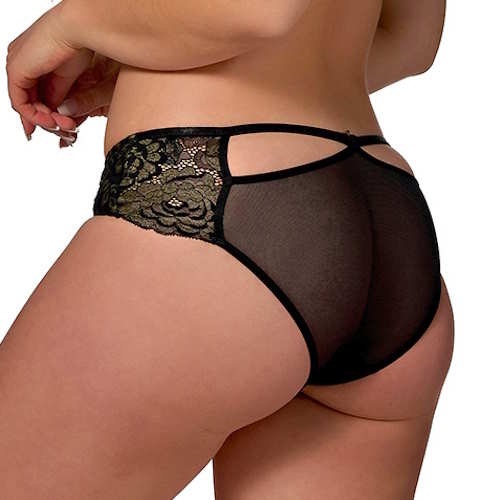 After Eden D-Cup & Up Tilde black/gold brief