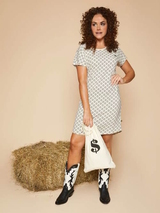 Charlie Choe T- Howdy brown/print nightdress