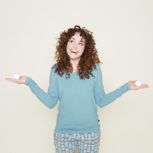 Charlie Choe Cold Days green sleep shirt