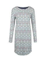 Charlie Choe Cold Days green/print nightdress