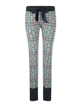 Charlie Choe Cold Days green/print pyjama pant