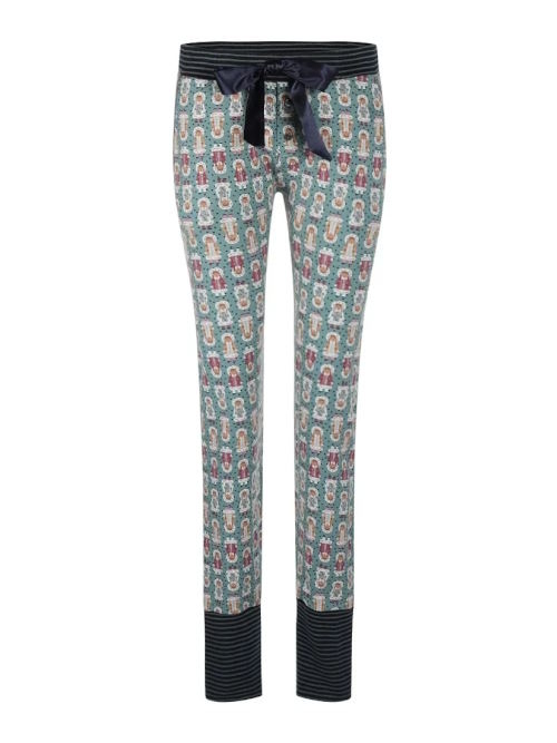 Charlie Choe Cold Days green/print pyjama pant