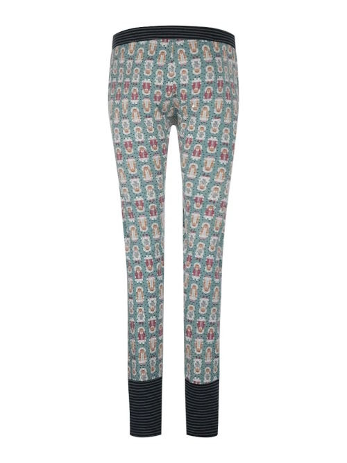 Charlie Choe Cold Days green/print pyjama pant