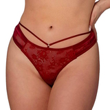 After Eden D-Cup & Up Tender dark red thong