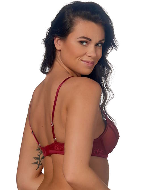 After Eden Thirza dark red push up bra
