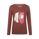 Charlie Choe Warm Nights brown sleep shirt