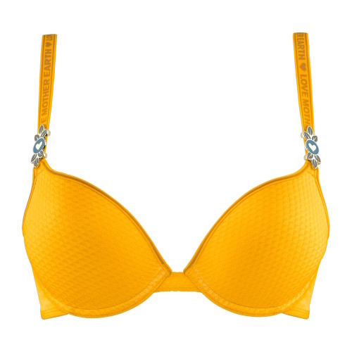 Marlies Dekkers Lady Leaf ochre yellow push up bra