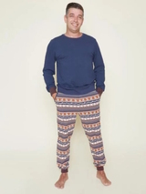 Charlie Choe Goes Lapland navy/print pajama