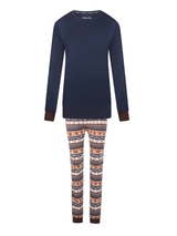 Charlie Choe Goes Lapland navy/print pajama