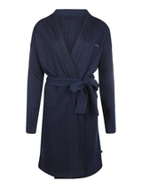Charlie Choe Warm Nights navy blue bathrobe