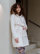 Charlie Choe Cold Days off white bathrobe