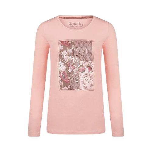 Charlie Choe Warm Nights peach pink sleep shirt
