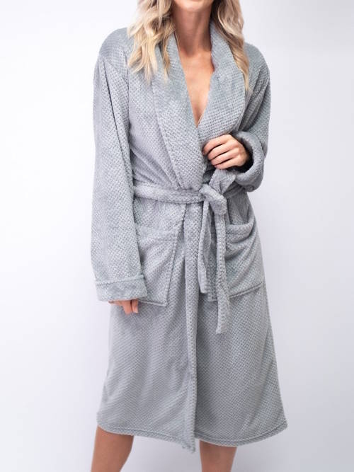 LingaDore Night Basic grey bathrobe