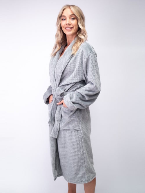 LingaDore Night Basic grey bathrobe