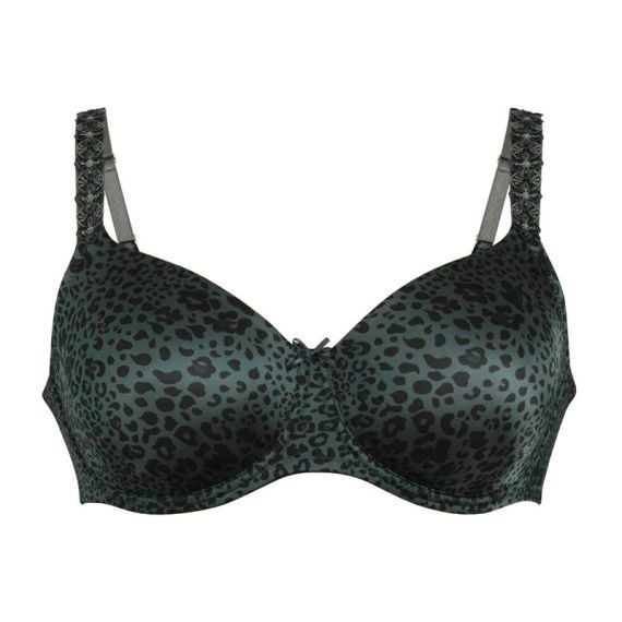 Rosa Faia Joy green/print non-padded bra