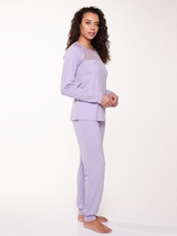 LingaDore Night Happy colour violet pajama