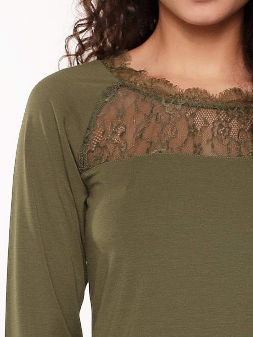 LingaDore Night Happy colour green pajama