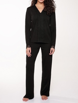 LingaDore Night Happy colour black pajama
