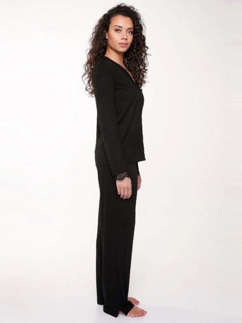 LingaDore Night Happy colour black pajama