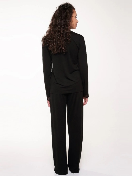 LingaDore Night Happy colour black pajama