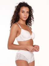 LingaDore Powder Puff off white high waist brief