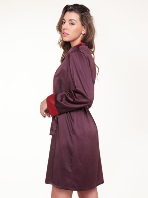 LingaDore Night Winetasting bordeaux kimono