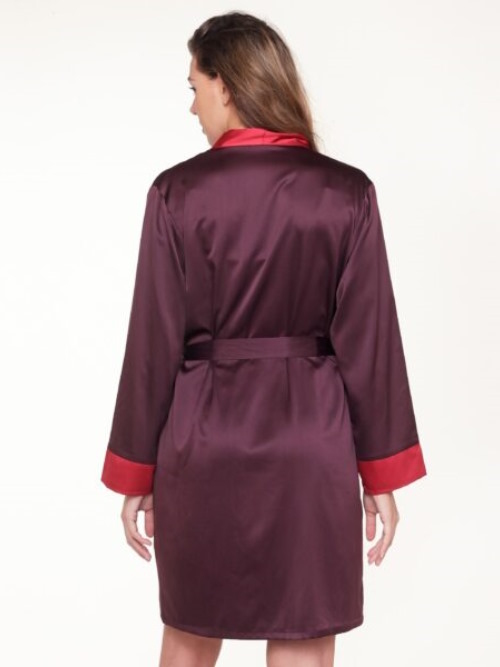 LingaDore Night Winetasting bordeaux kimono