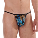 HOM Chico blue/print men thong