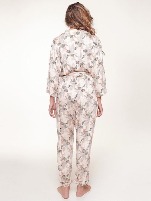 LingaDore Night Autumn Leaves brown/print jumpsuit