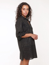 LingaDore Beach Black & White black/gold tunic