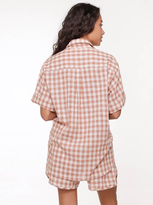 LingaDore Night  Hot summer nights brown/print shortama