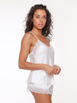 LingaDore Night SATIN off white sleep shirt