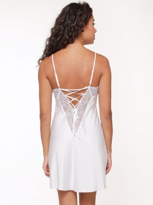 LingaDore Night SATIN off white slipdress