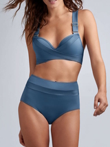 Marlies Dekkers Swimwear Cache Coeur jeans blue push up bikini bra