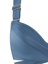 Marlies Dekkers Swimwear Cache Coeur jeans blue push up bikini bra