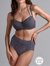 Marlies Dekkers Swimwear Holi Vintage navy/print soft-cup bikini bra