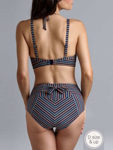 Marlies Dekkers Swimwear Holi Vintage navy/print soft-cup bikini bra