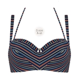 Marlies Dekkers Swimwear Holi Vintage navy/print soft-cup bikini bra