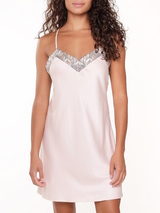 LingaDore Night Shell blush slipdress