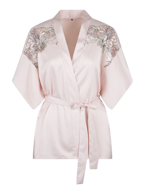 LingaDore Night Shell blush kimono