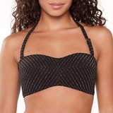 LingaDore Beach Black Diamond black padded bikini bra
