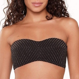 LingaDore Beach Black Diamond black padded bikini bra